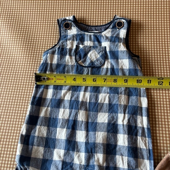 MUD PIE-Baby Boy Romper (12-18M)
Blue/White + Star Print Pants w/ suspenders 18M - Picture 13 of 15